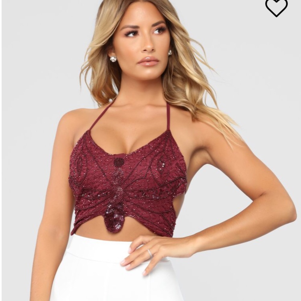 Fashion nova sequin top, never been worn